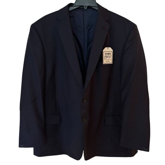 Jos. A. Bank Mens Blazer Sport Coat Two Button Jacket 50 Regular Wool Blue Navy - Picture 1 of 5